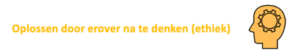 oplossen door erover na te denken
